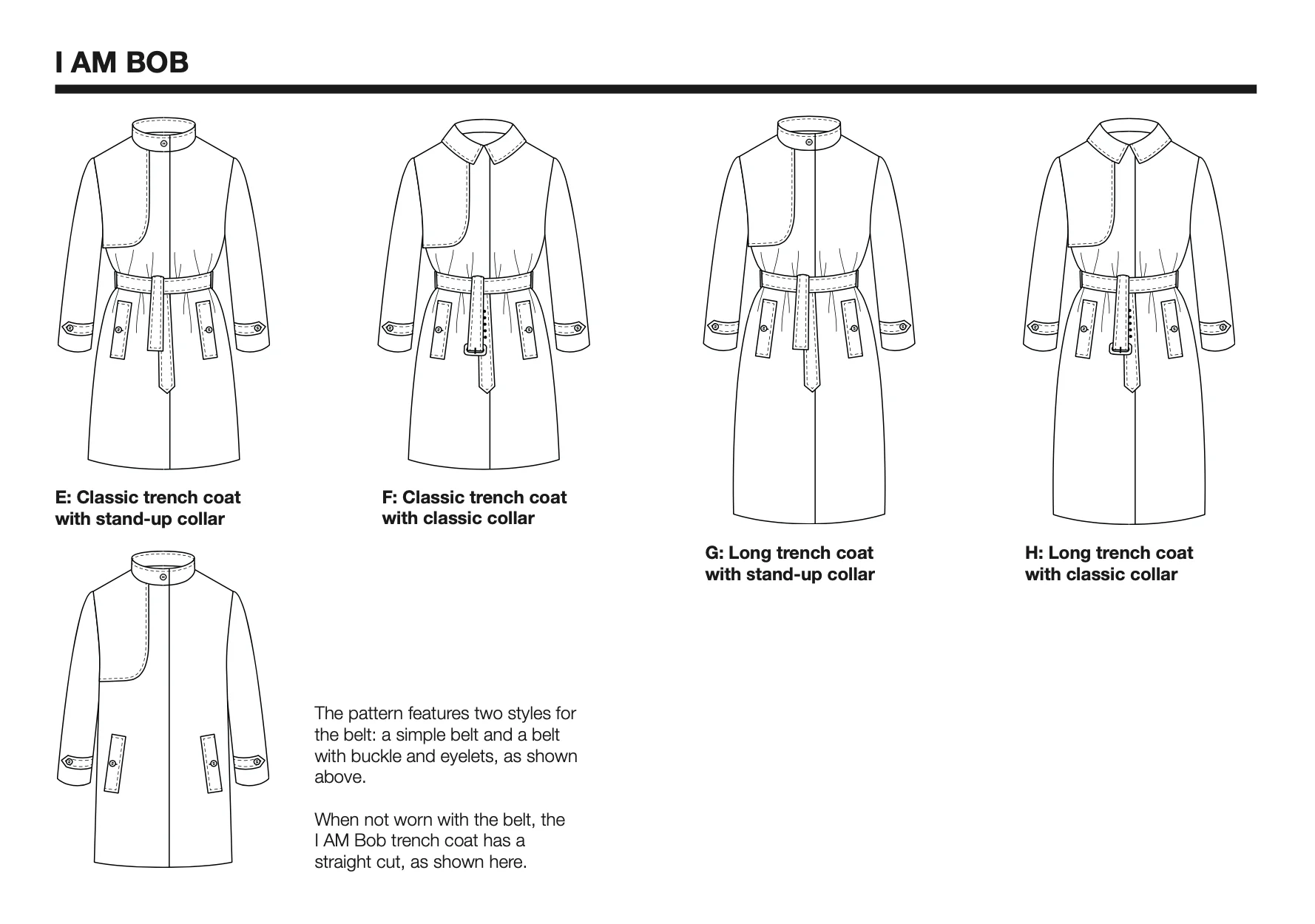 I AM Patterns Bob Trench Coat - Image 29