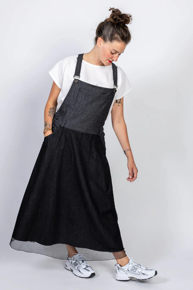 I AM Patterns Crystal Dungaree Dress - Image 11