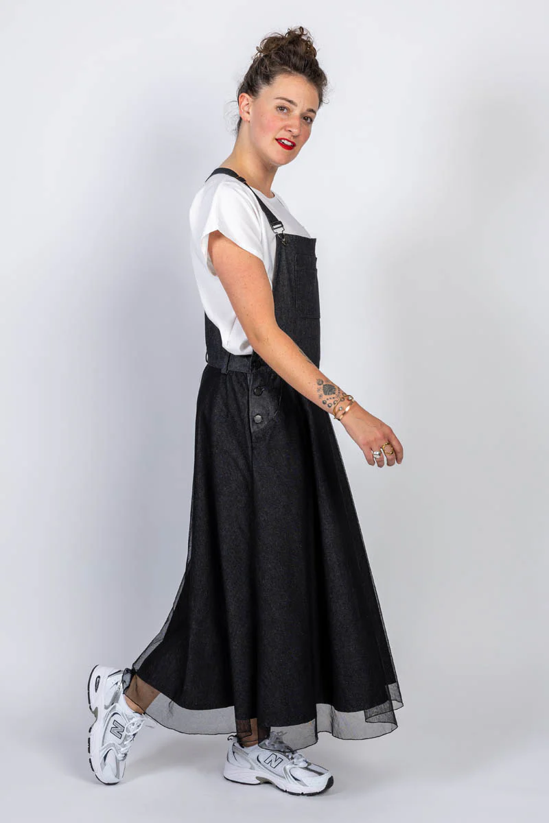 I AM Patterns Crystal Dungaree Dress - Image 12