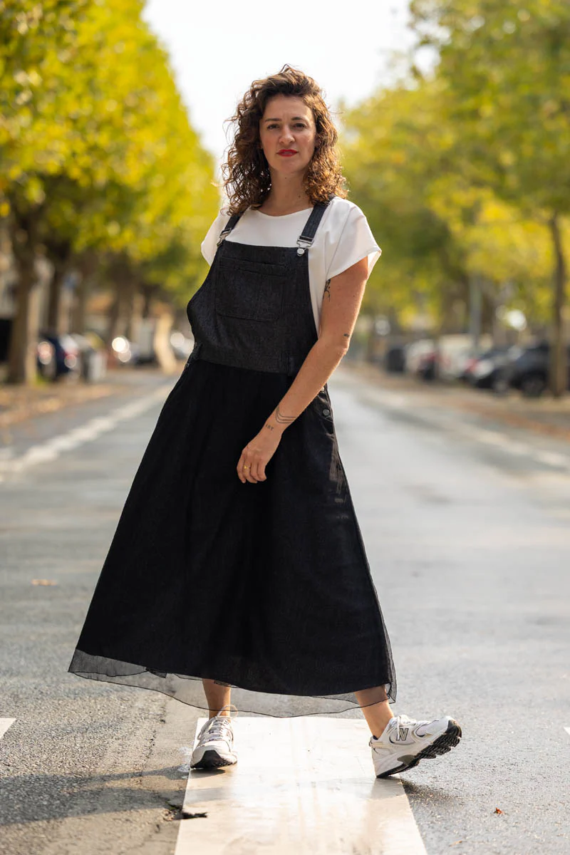 I AM Patterns Crystal Dungaree Dress - Image 16