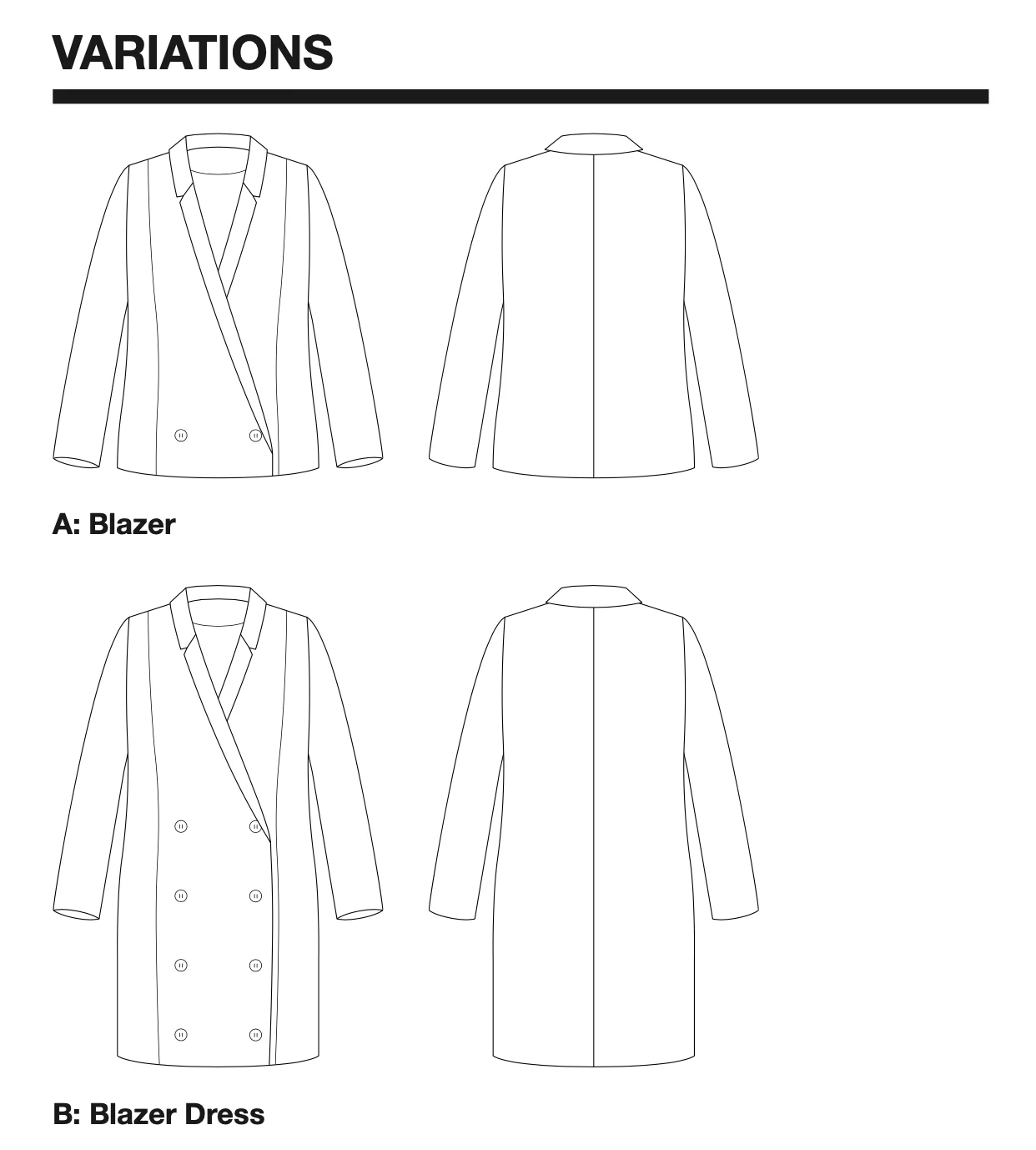 I AM Patterns Full Moon Blazer and Dress - Image 12