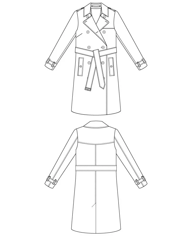 Itch to Stitch Acari Trench Coat - Image 11