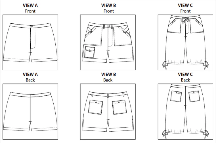 Itch to Stitch Angelia Shorts - Image 8