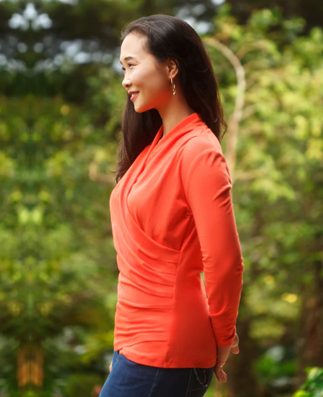 Itch to Stitch Brasov Wrap Top - Image 2