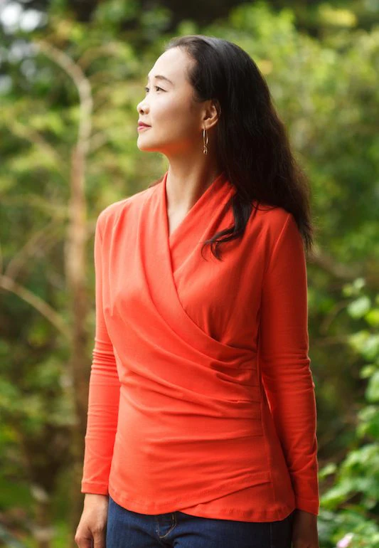 Itch to Stitch Brasov Wrap Top - Image 3