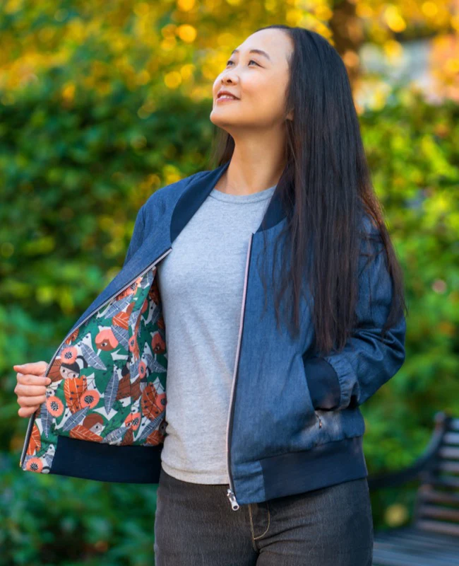 Itch to Stitch Causeway Bomber Jacket - Image 7