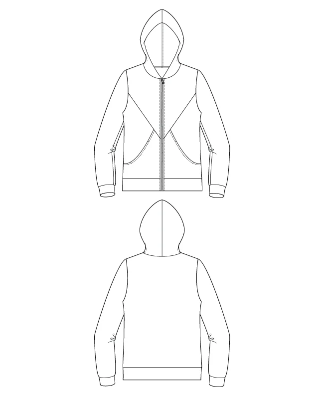 Itch to Stitch Nazare Zip-up Hoodie - Image 8