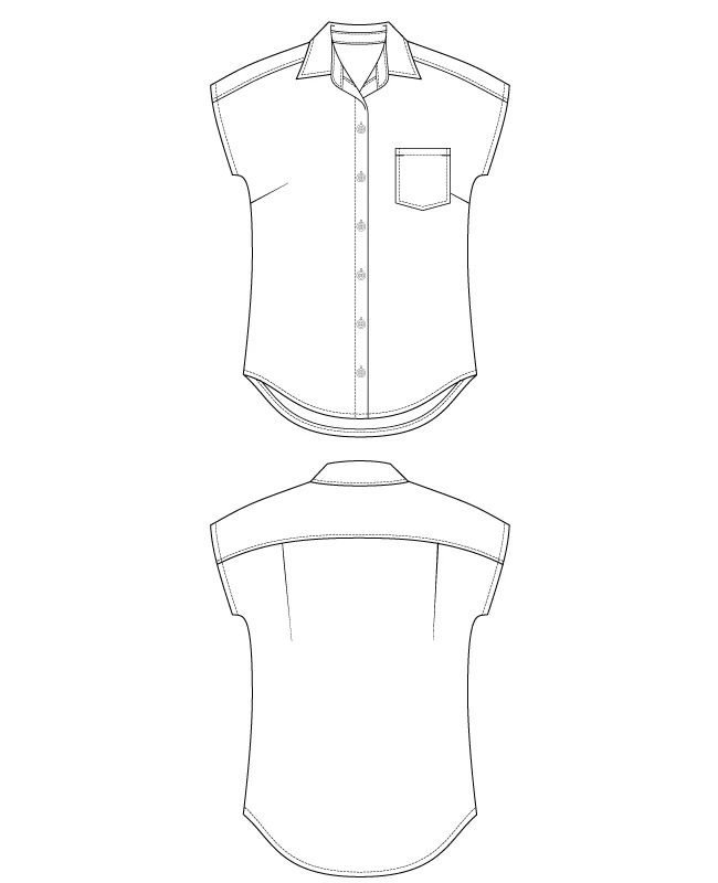 Itch to Stitch Nosara Shirt - Image 10
