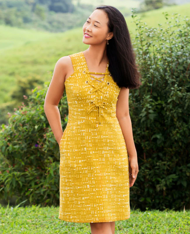 Itch to Stitch Oia Dress - Printed copy shop DD CUP (+£7.00)