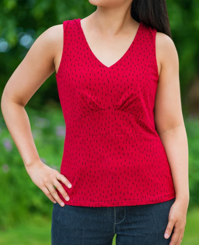 Itch to Stitch Spirren Tank - Printed copy shop SIZES 16-40 / REGULAR BUST (+£5.00)