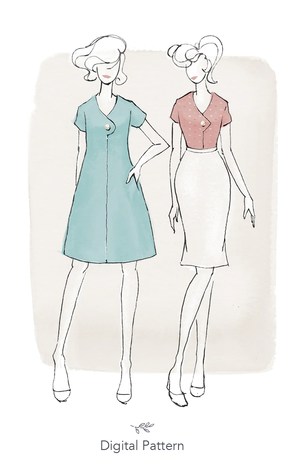 Jennifer Lauren Handmade Afternoon Blouse and Shift Dress - Image 5