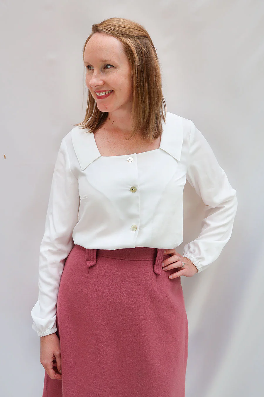 Jennifer Lauren Handmade Aisling Blouse (SIZES 6-24 / A-D CUPS) - Printed copy shop (+£7.00)