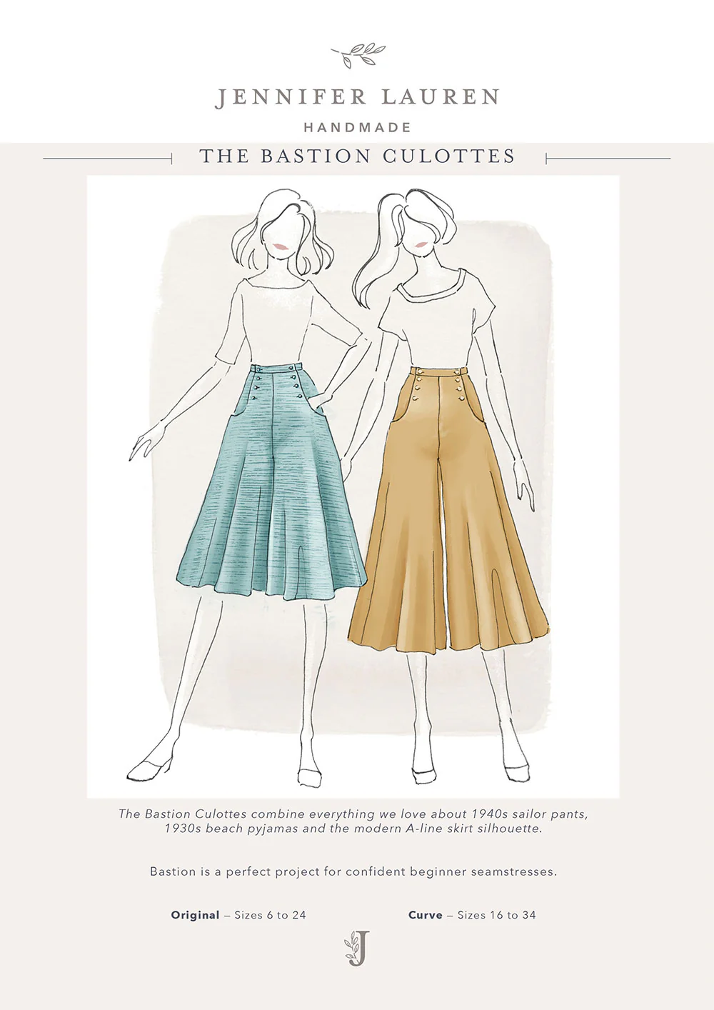 Jennifer Lauren Handmade Bastion Culottes - Image 20