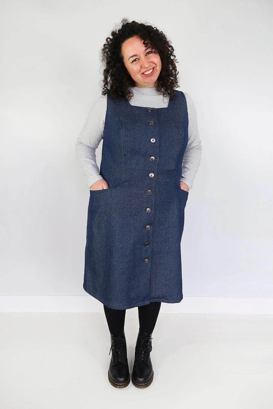 Jennifer Lauren Handmade Dulcie Pinafore (SIZES 6-24 / A-D CUPS) - Printed copy shop (+£7.00)