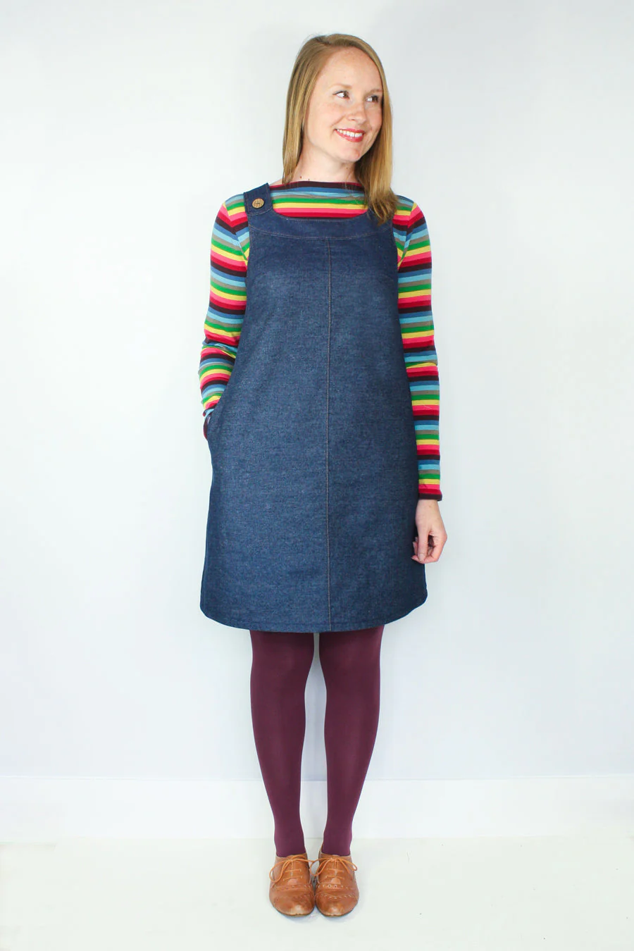 Jennifer Lauren Handmade Ivy Pinafore Dress - Printed copy shop SIZES 16-34 / F CUP (+£7.00)