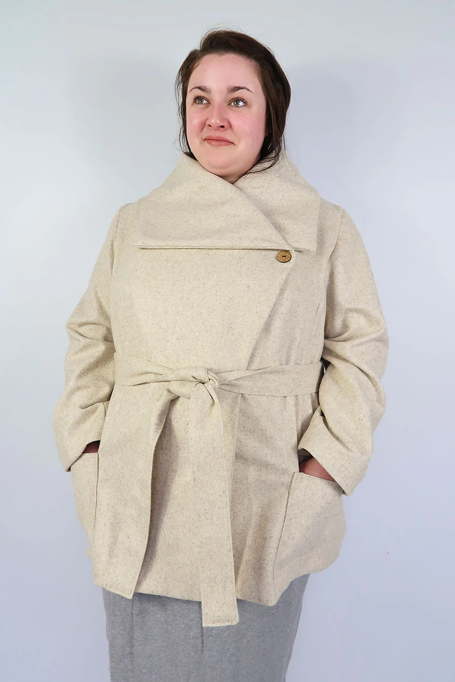 Jennifer Lauren Handmade Willa Wrap Coat - Image 12