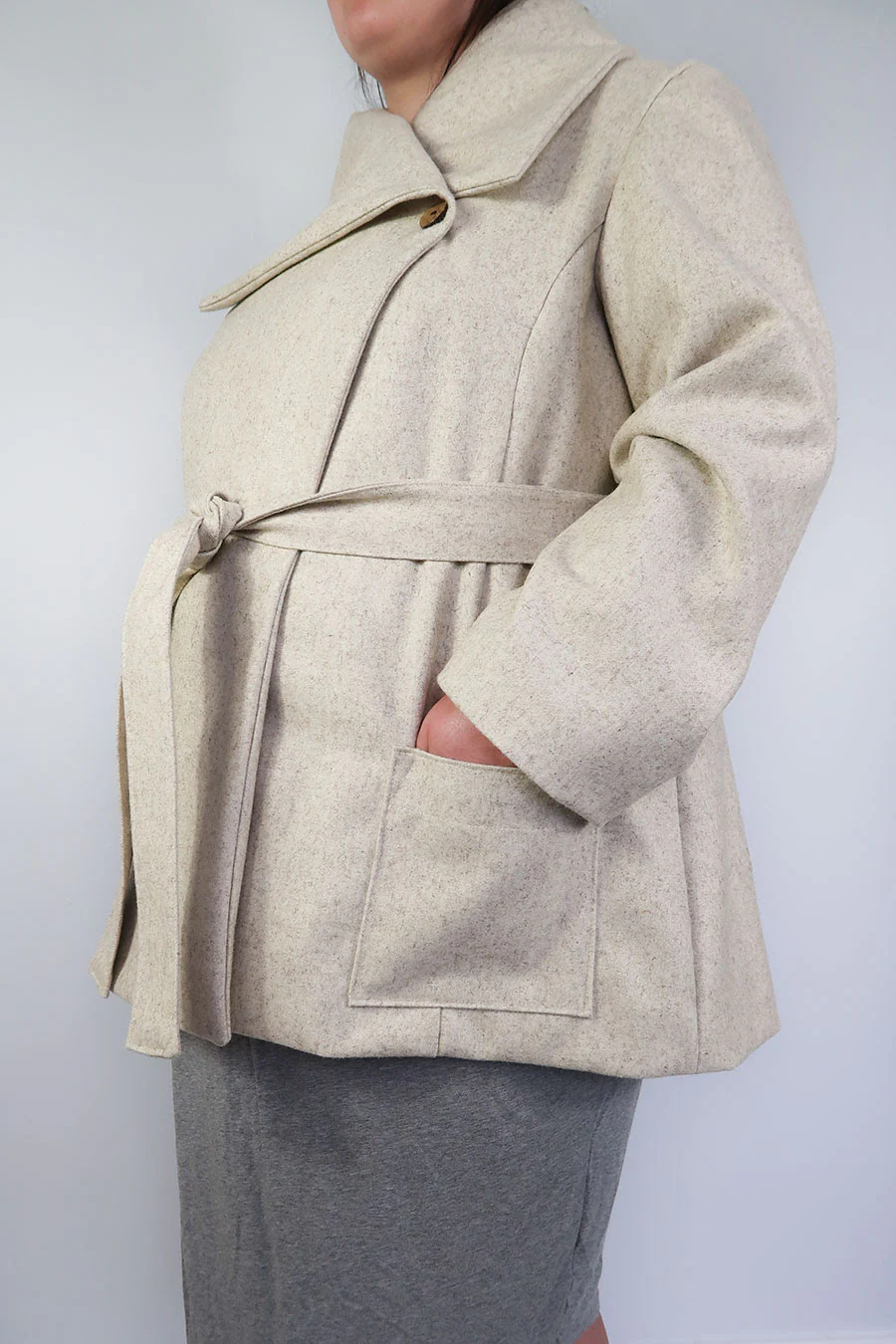 Jennifer Lauren Handmade Willa Wrap Coat - Image 14