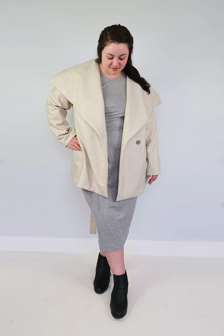 Jennifer Lauren Handmade Willa Wrap Coat - Image 18