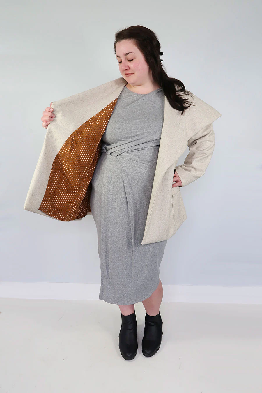 Jennifer Lauren Handmade Willa Wrap Coat - Image 19