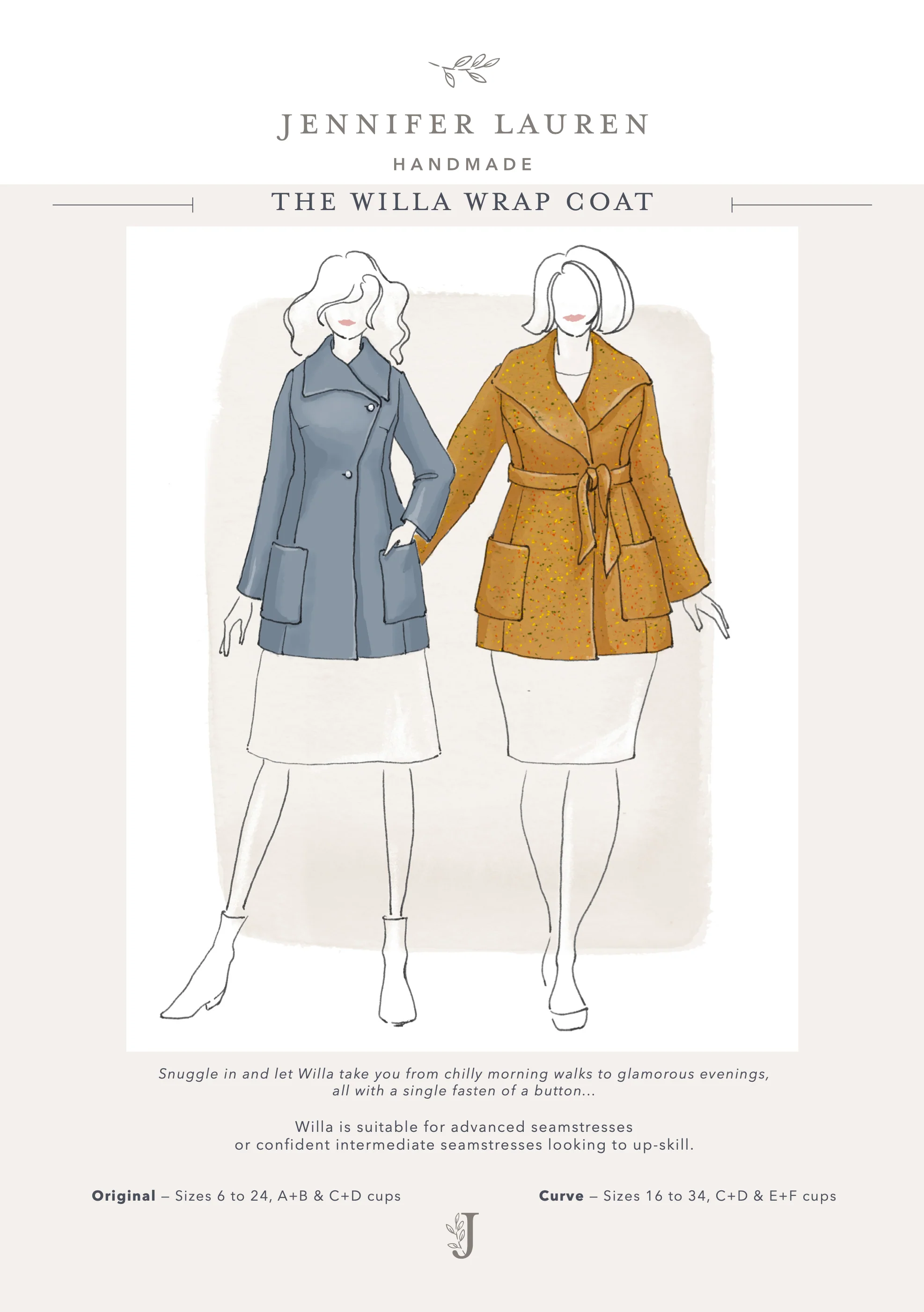 Jennifer Lauren Handmade Willa Wrap Coat - Image 20