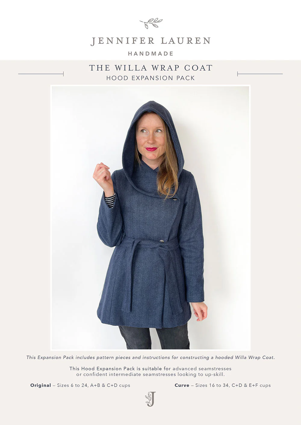 Jennifer Lauren Handmade Willa Wrap Coat Hood Expansion Pack - Image 12
