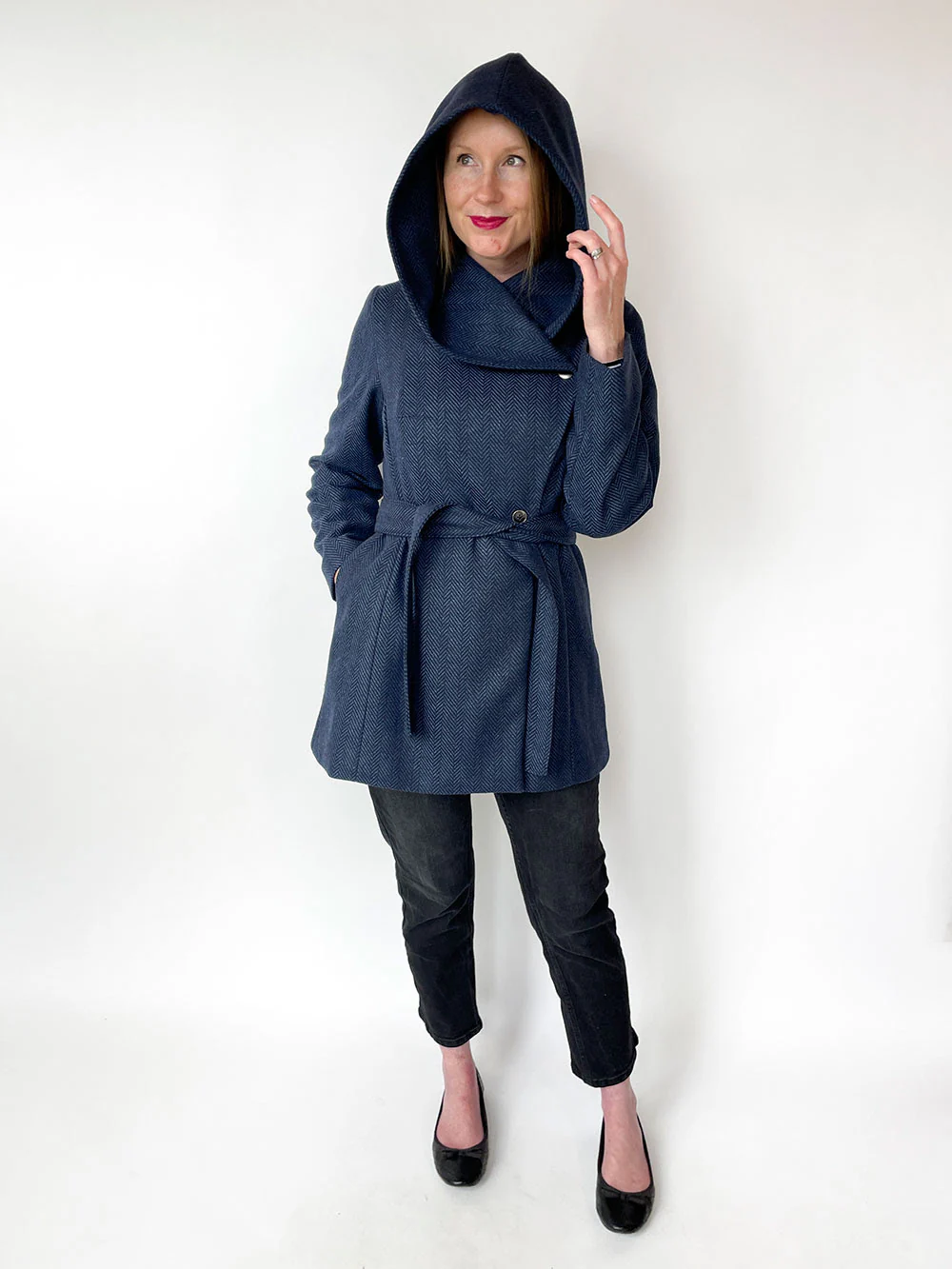 Jennifer Lauren Handmade Willa Wrap Coat Hood Expansion Pack - Image 3