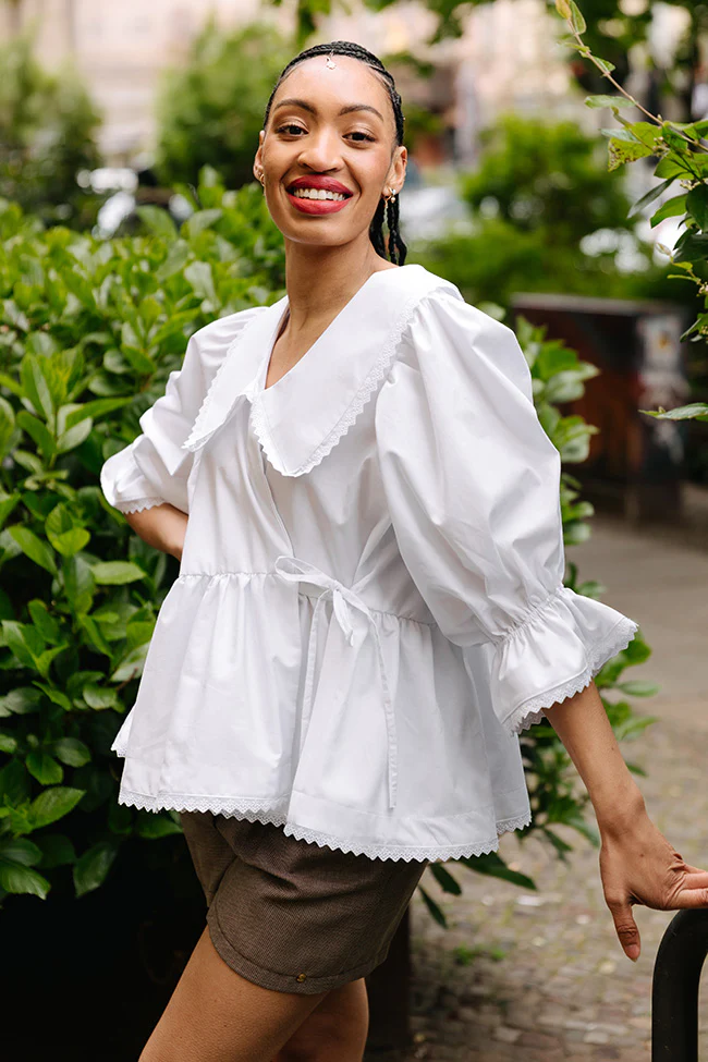 JULIANA MARTEJEVS Daphne Wrap Blouse