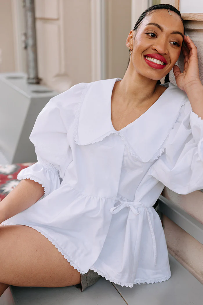 JULIANA MARTEJEVS Daphne Wrap Blouse - Image 2