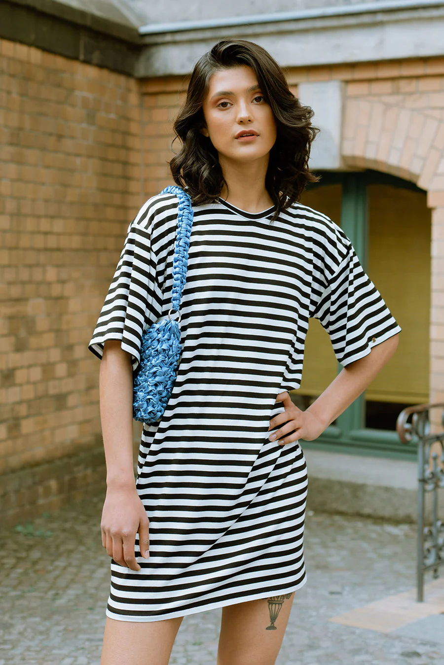 JULIANA MARTEJEVS T-shirt Dress - Printed copy shop (+£7.00)