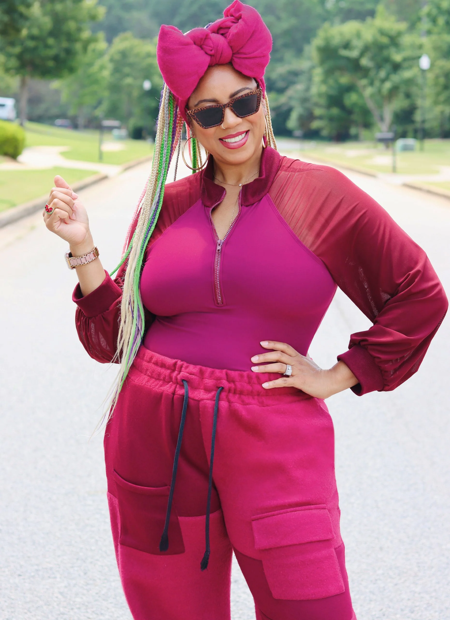 Know Me Bodysuit & Cargo Sweatpants ME2055 - Image 3