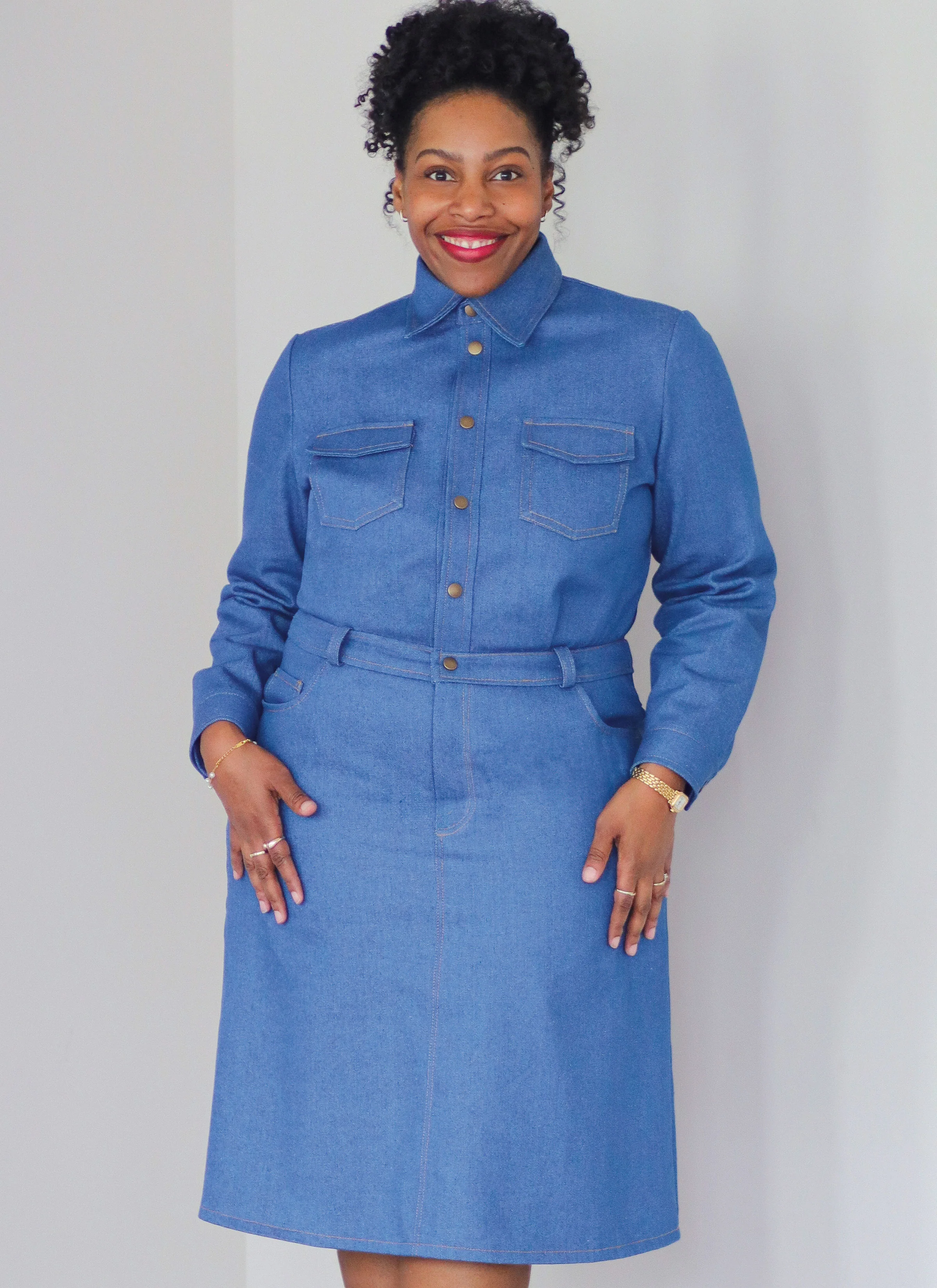 Know Me Girl's and Misses' Denim Dress ME2133 - Image 5