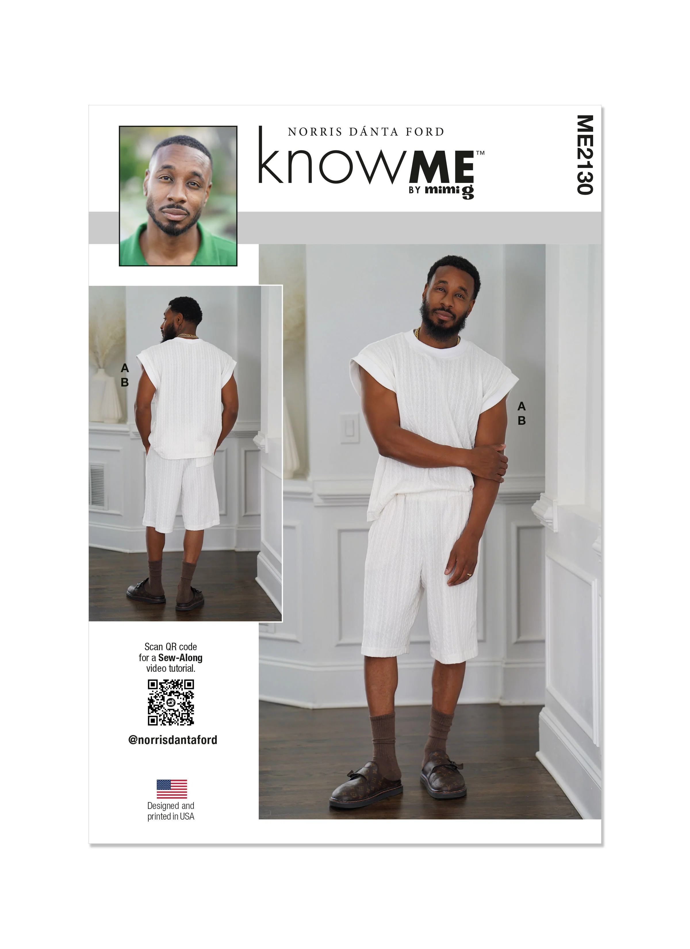 Know Me Men's Knit Top and Shorts ME2130 - Image 2