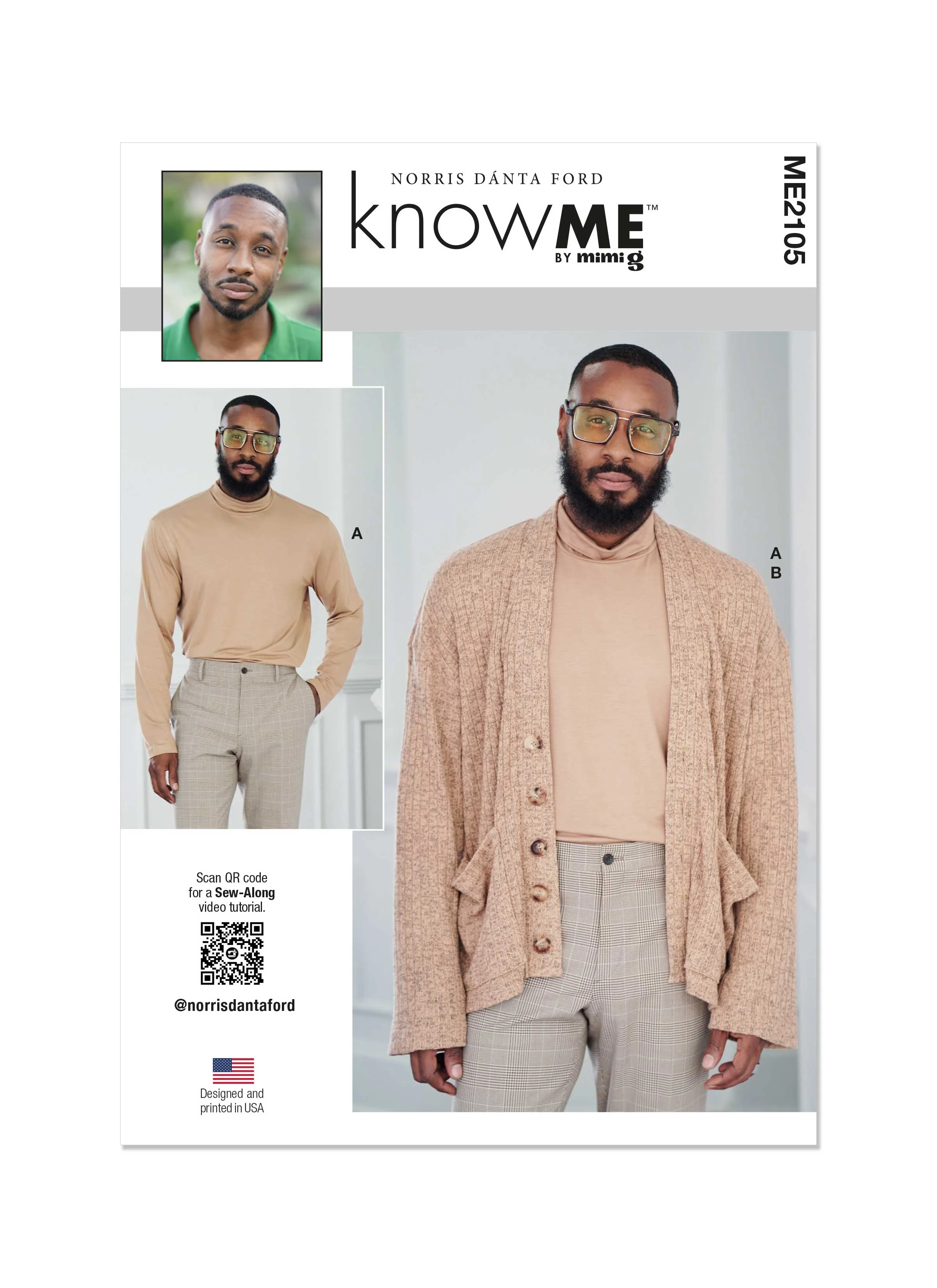 Know Me Men's Turtleneck & Cardigan ME2105 - Image 2