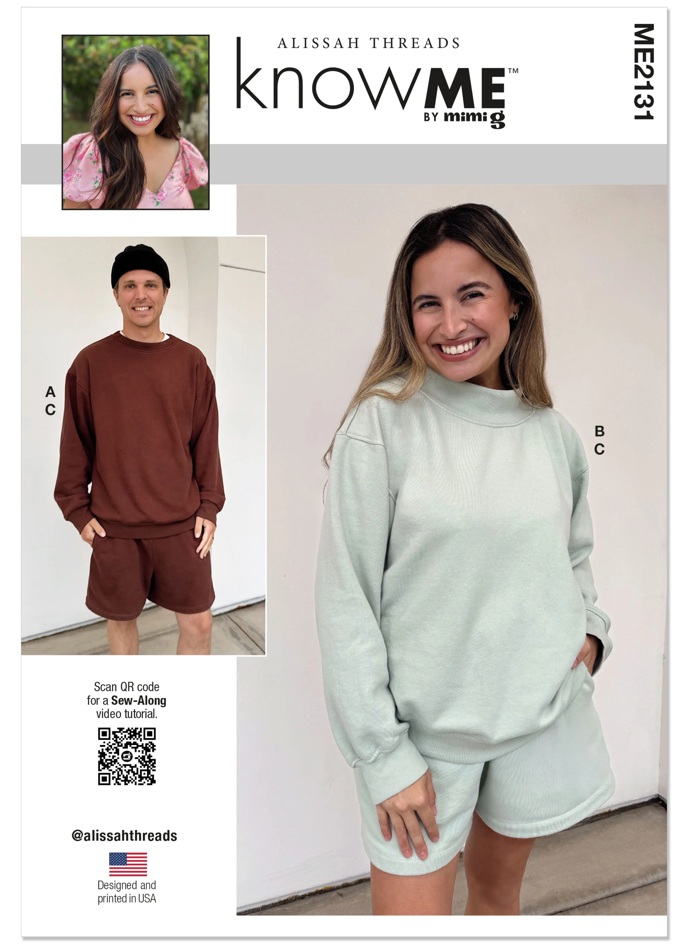 Know Me Unisex Knit Sweatshirts and Shorts ME2131 - Image 2