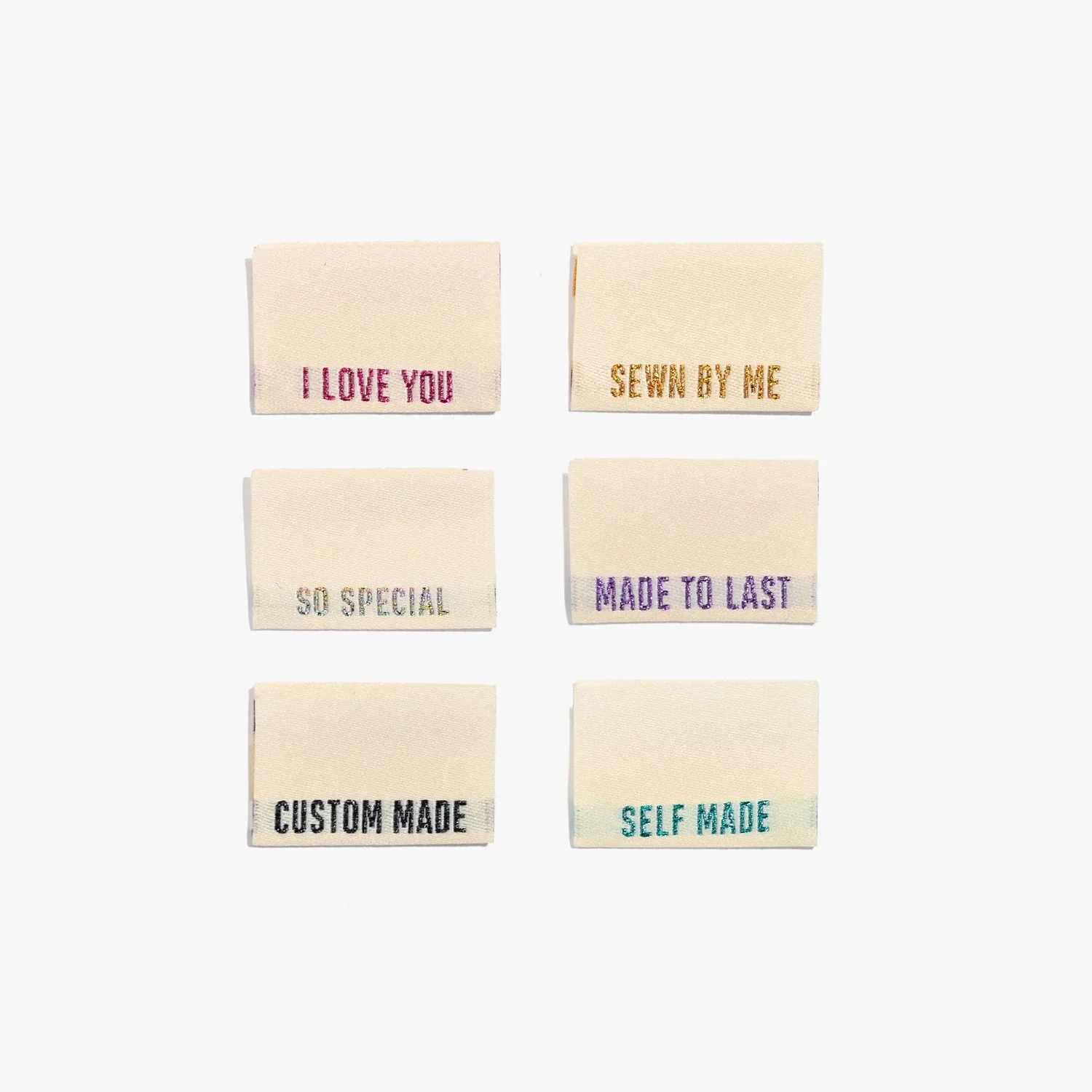 Kylie & The Machine 'Metallic Side Seams (Cream)' Labels