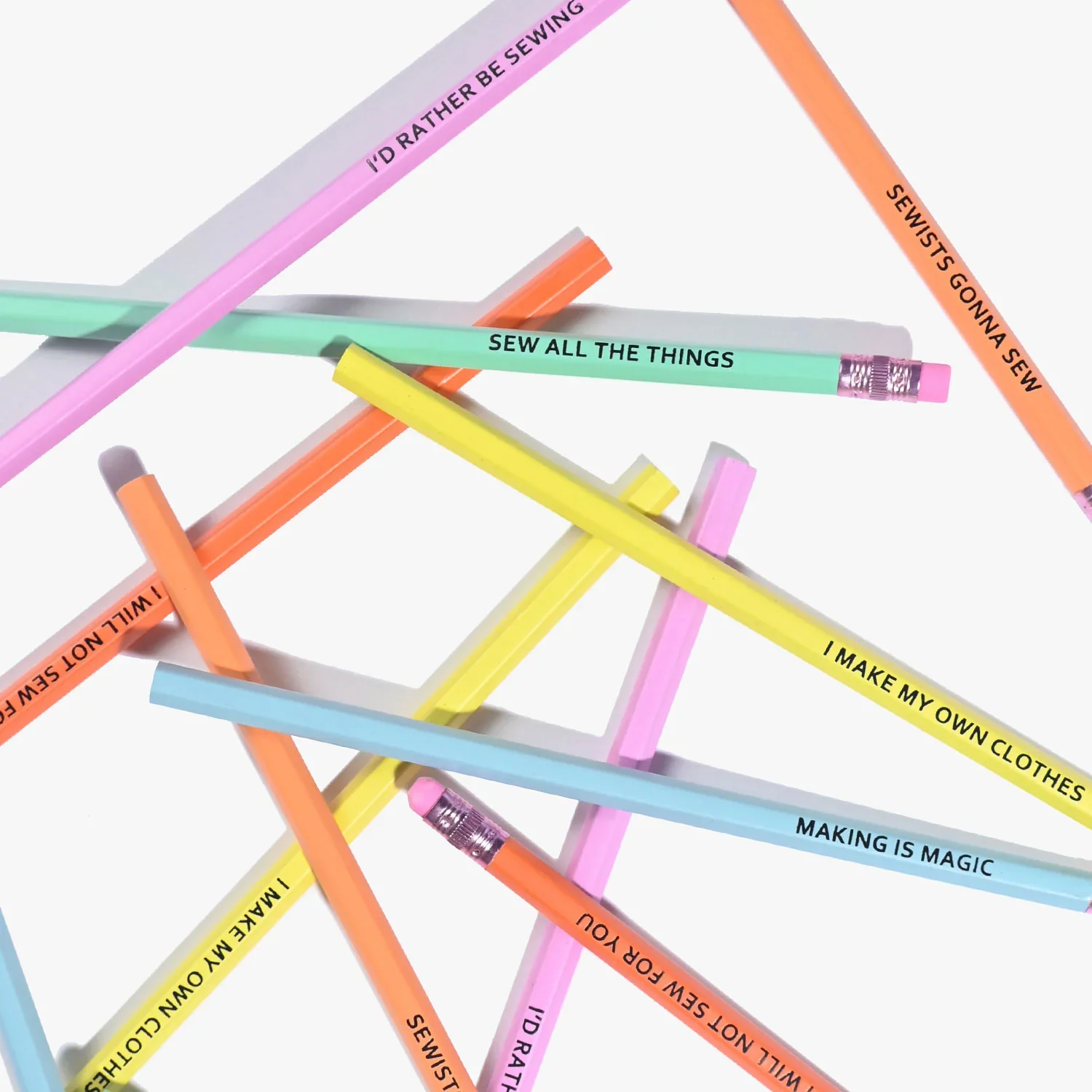 Kylie & The Machine Sewing Themed Pencils - Image 3