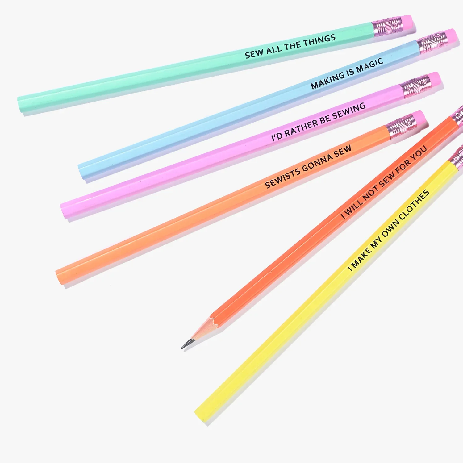 Kylie & The Machine Sewing Themed Pencils - Image 4