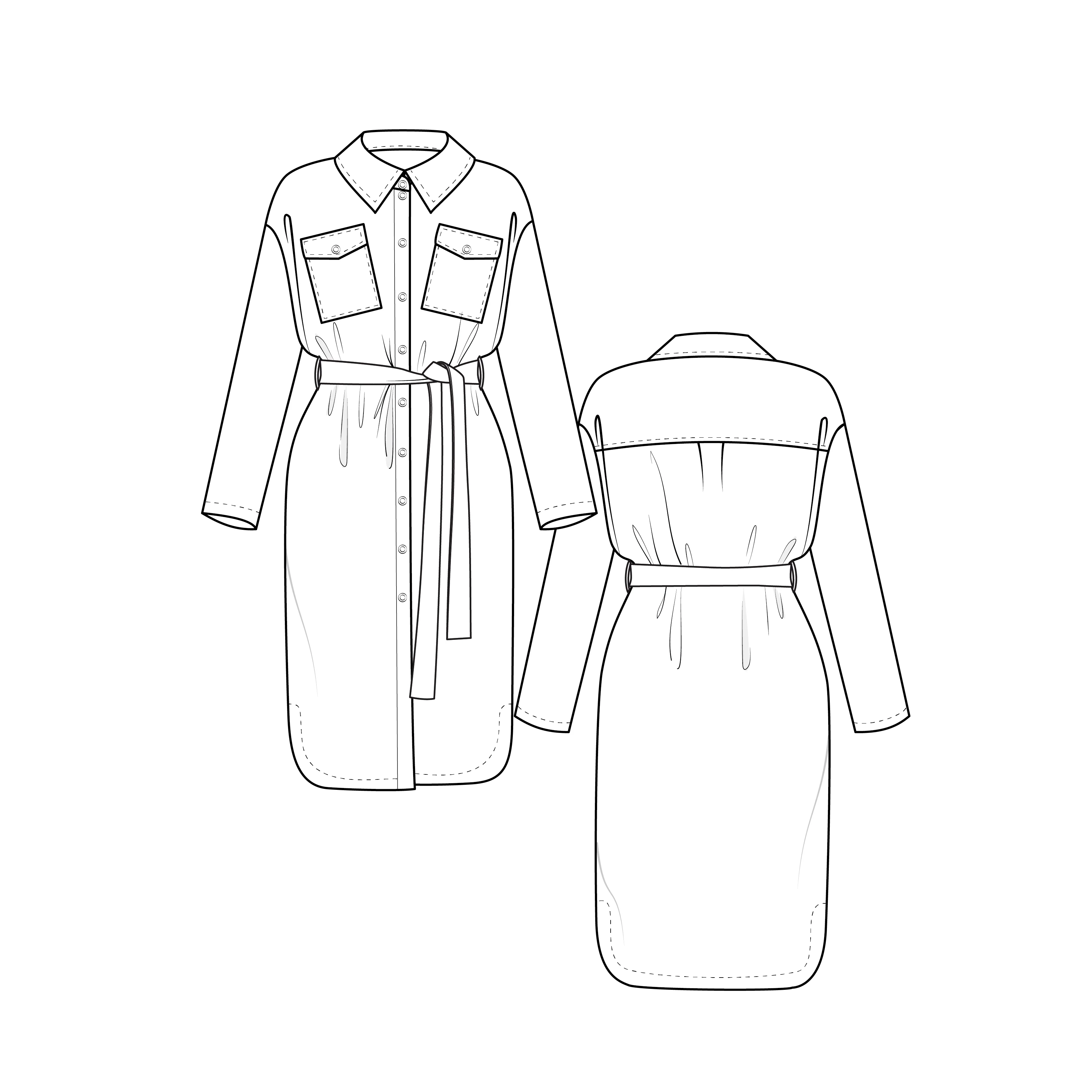 Lenaline Patterns Diana Dress and Coat - Image 7