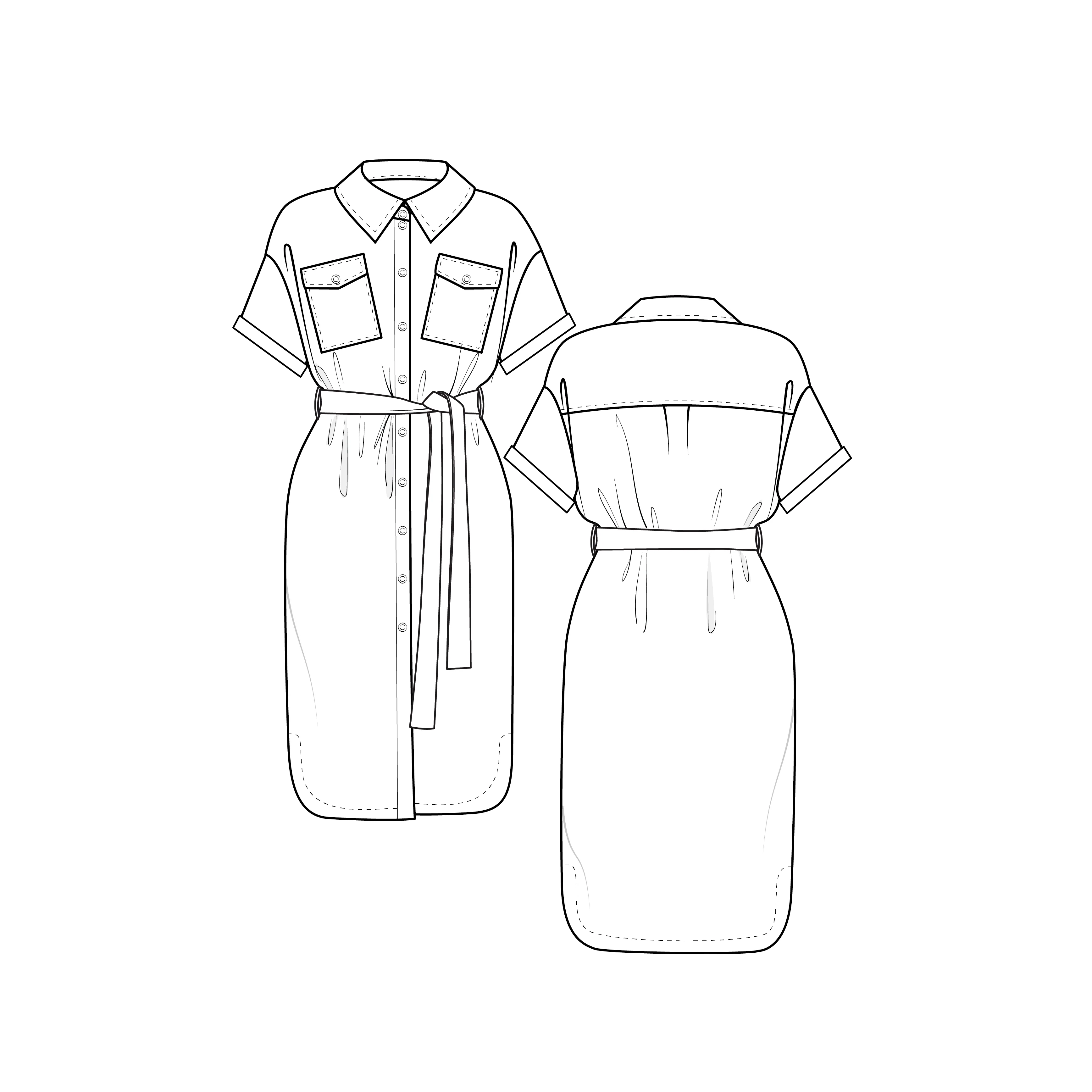 Lenaline Patterns Diana Dress and Coat - Image 8