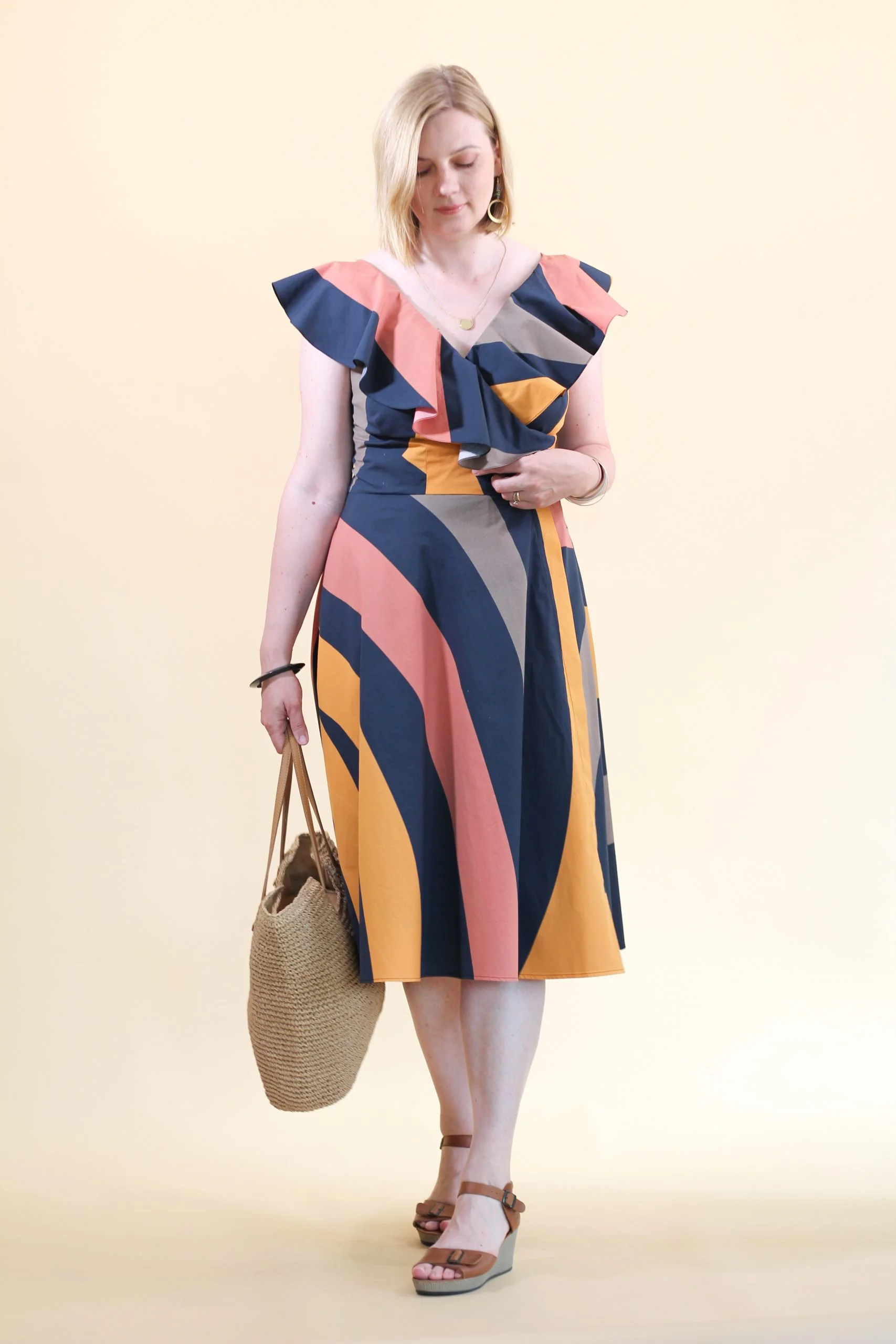 Lenaline Patterns Lessya Dress (Sizes 34-44 / Height 178-184 cm) - Printed copy shop (+£7.00)
