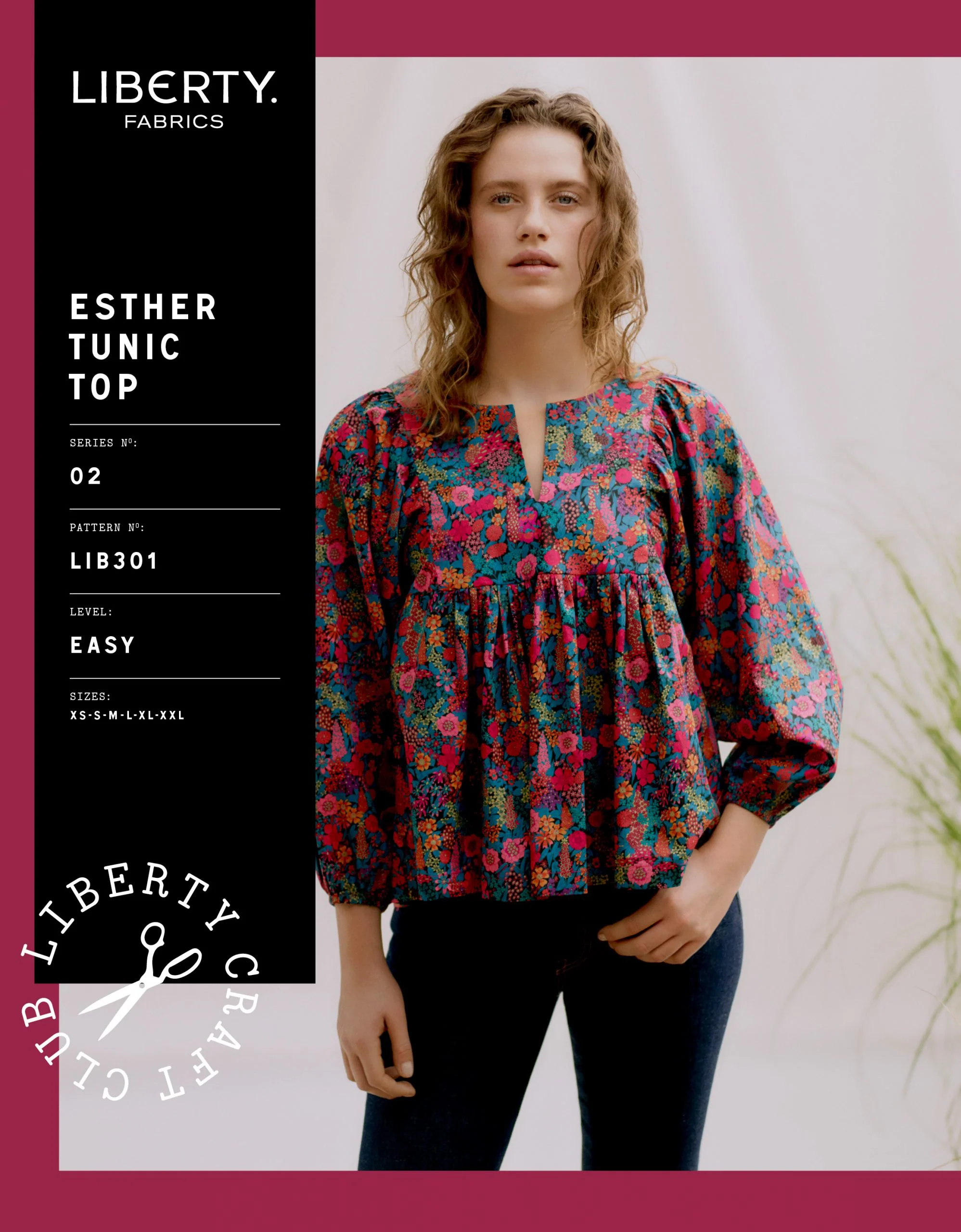 Liberty Sewing Patterns Esther Tunic Top - Image 3