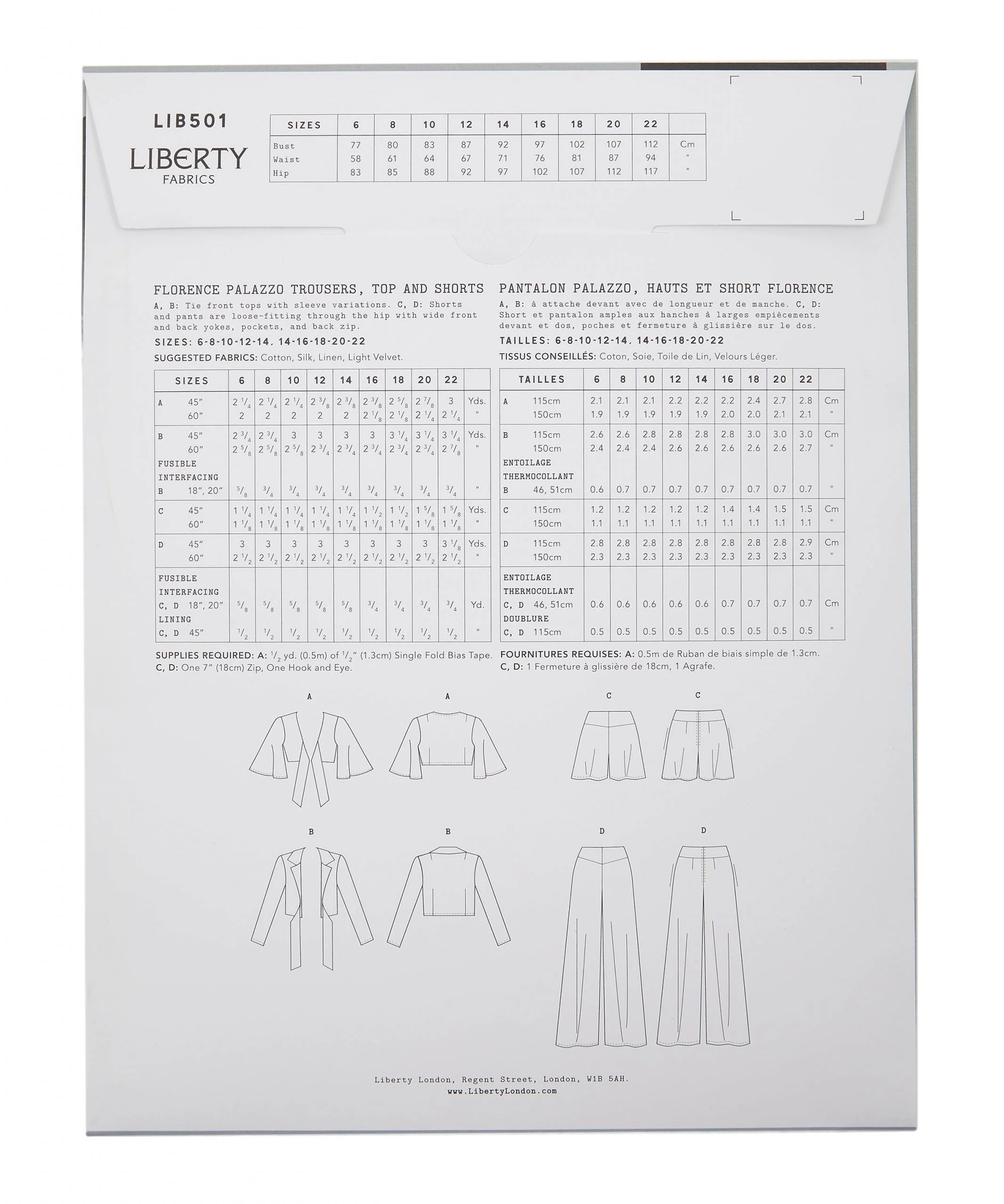 Liberty Sewing Patterns Florence Palazzo Suit - Image 6
