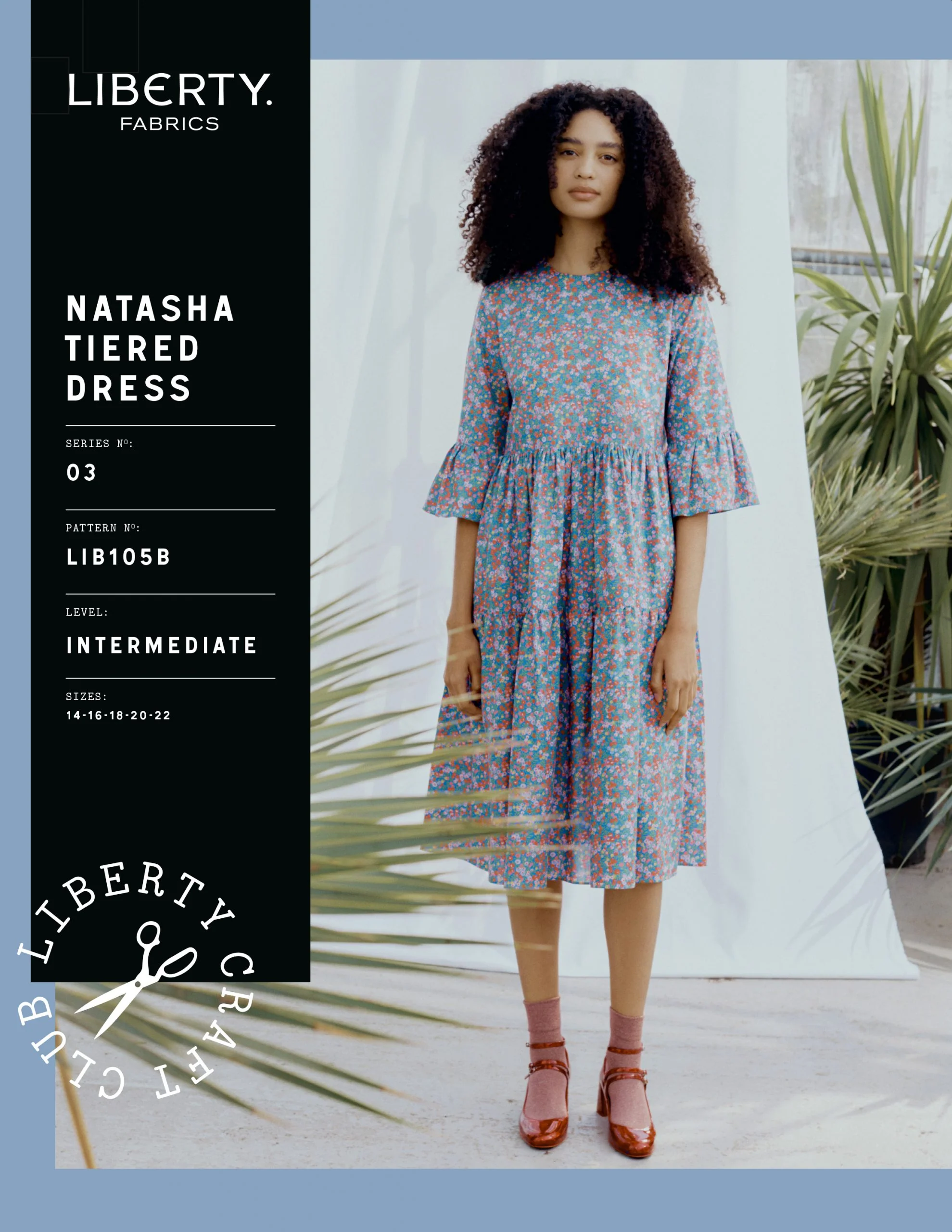 Liberty Sewing Patterns Natasha Tiered Dress - Image 3