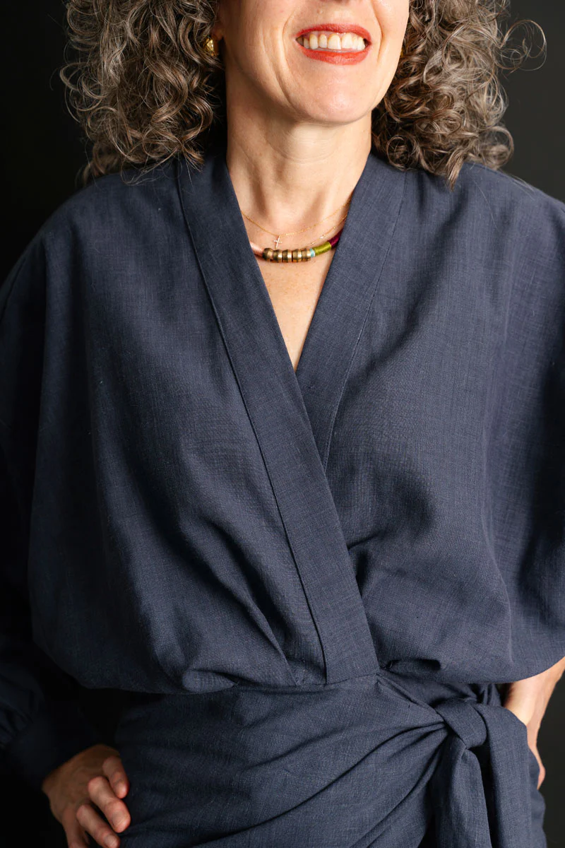Liesl + Co Copenhagen Wrap Dress - Image 5