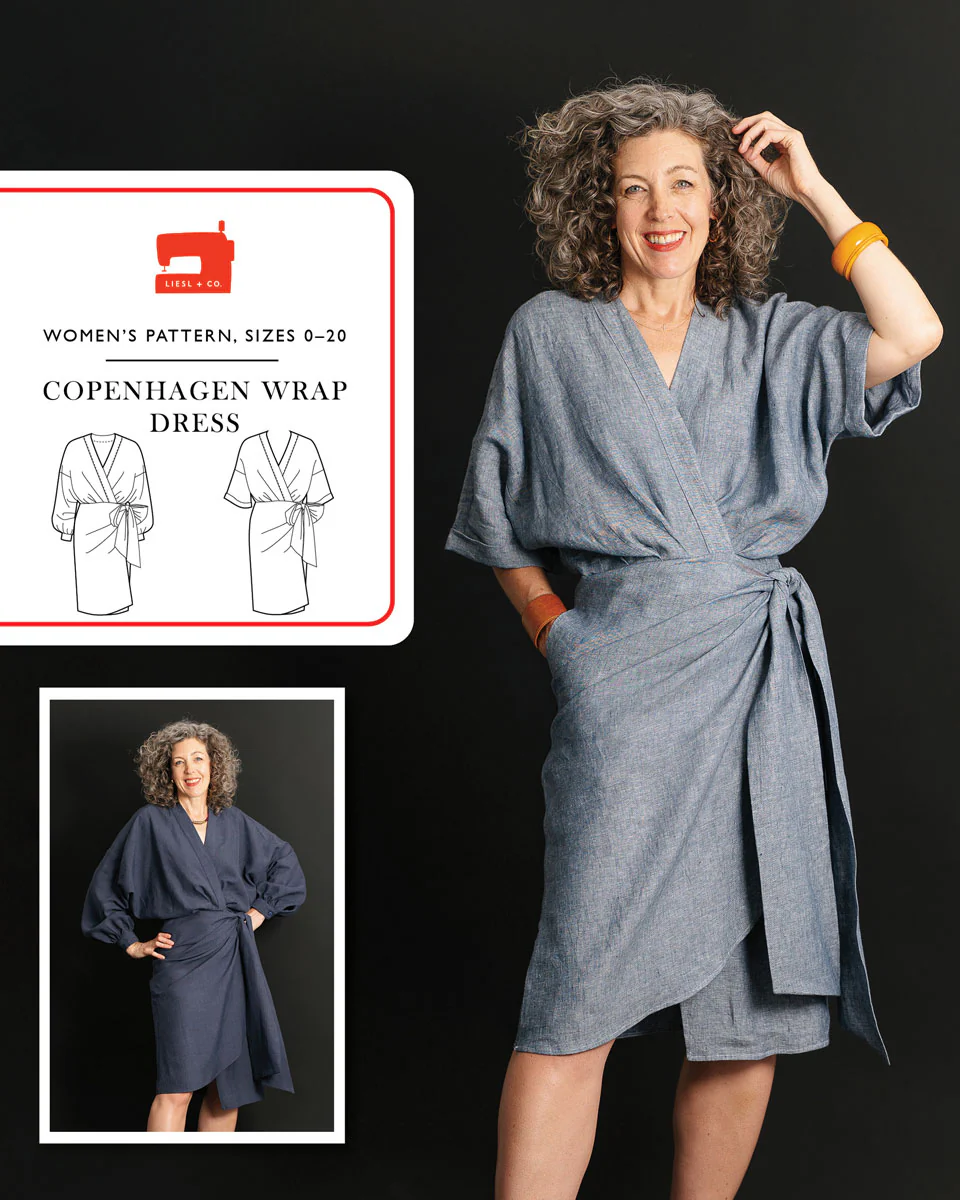 Liesl + Co Copenhagen Wrap Dress - Image 9
