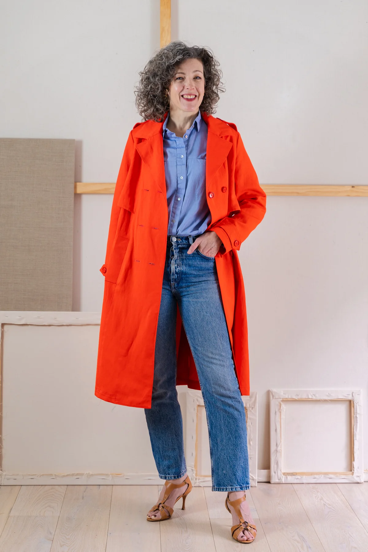Liesl + Co Prado Trench Coat - Image 5