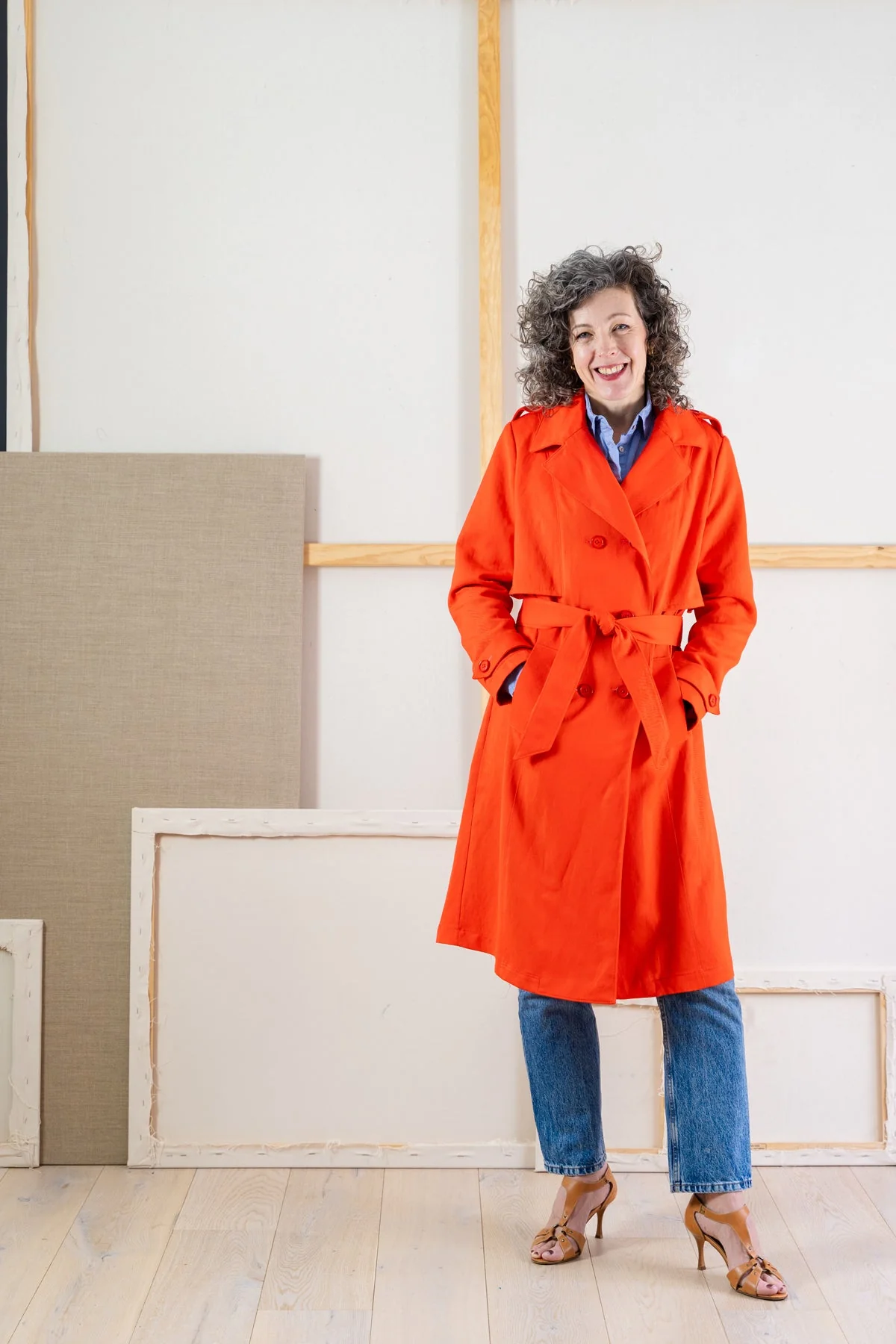 Liesl + Co Prado Trench Coat - Printed copy shop (+£7.00)