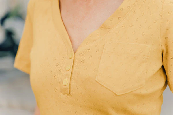 Liesl + Co Strasbourg Henley Bodysuit and Top - Image 4