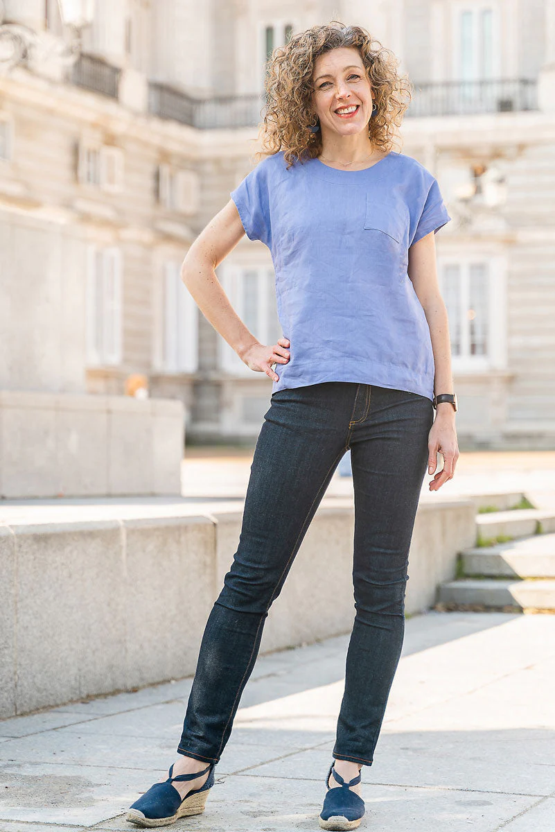 Liesl + Co Verdun Woven T-shirt - Printed copy shop (+£7.00)