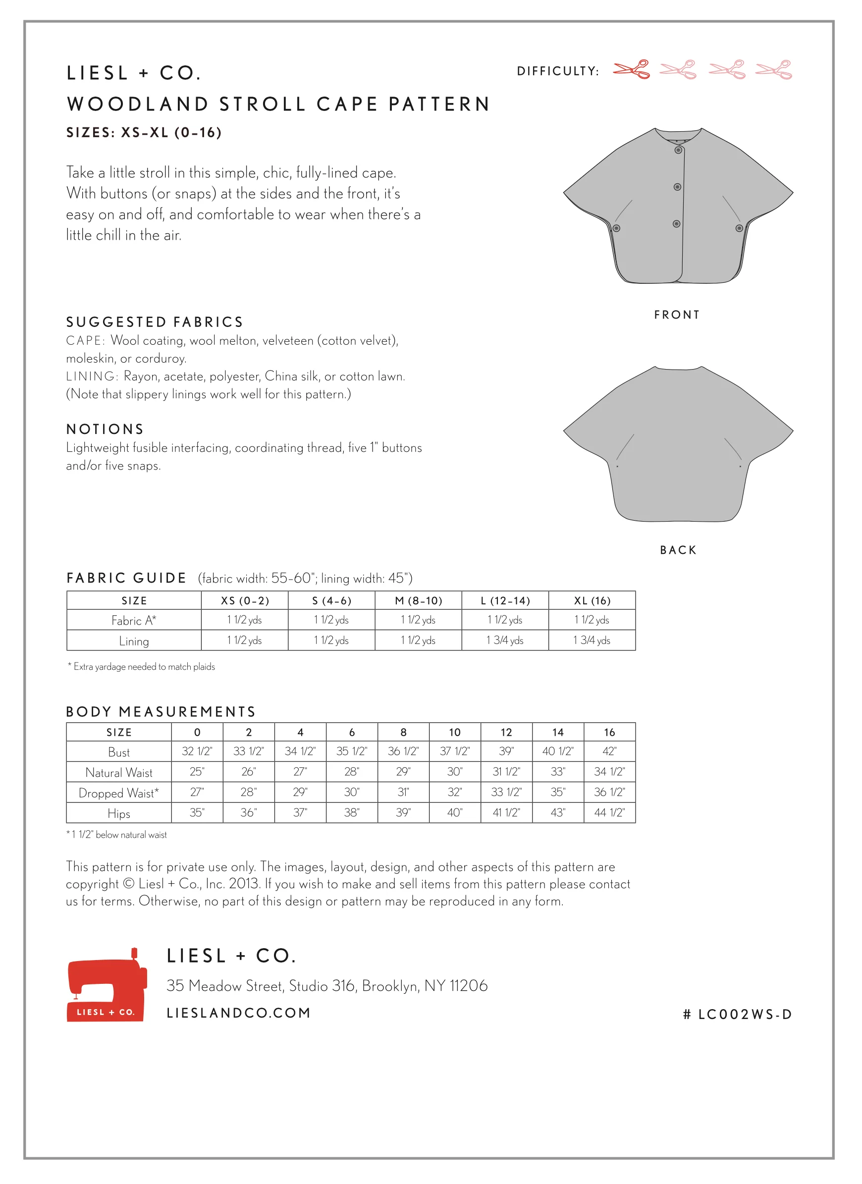 Liesl + Co Woodland Stroll Cape PDF - Image 8